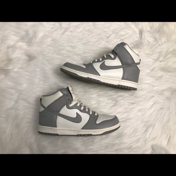 nike dunk high medium grey